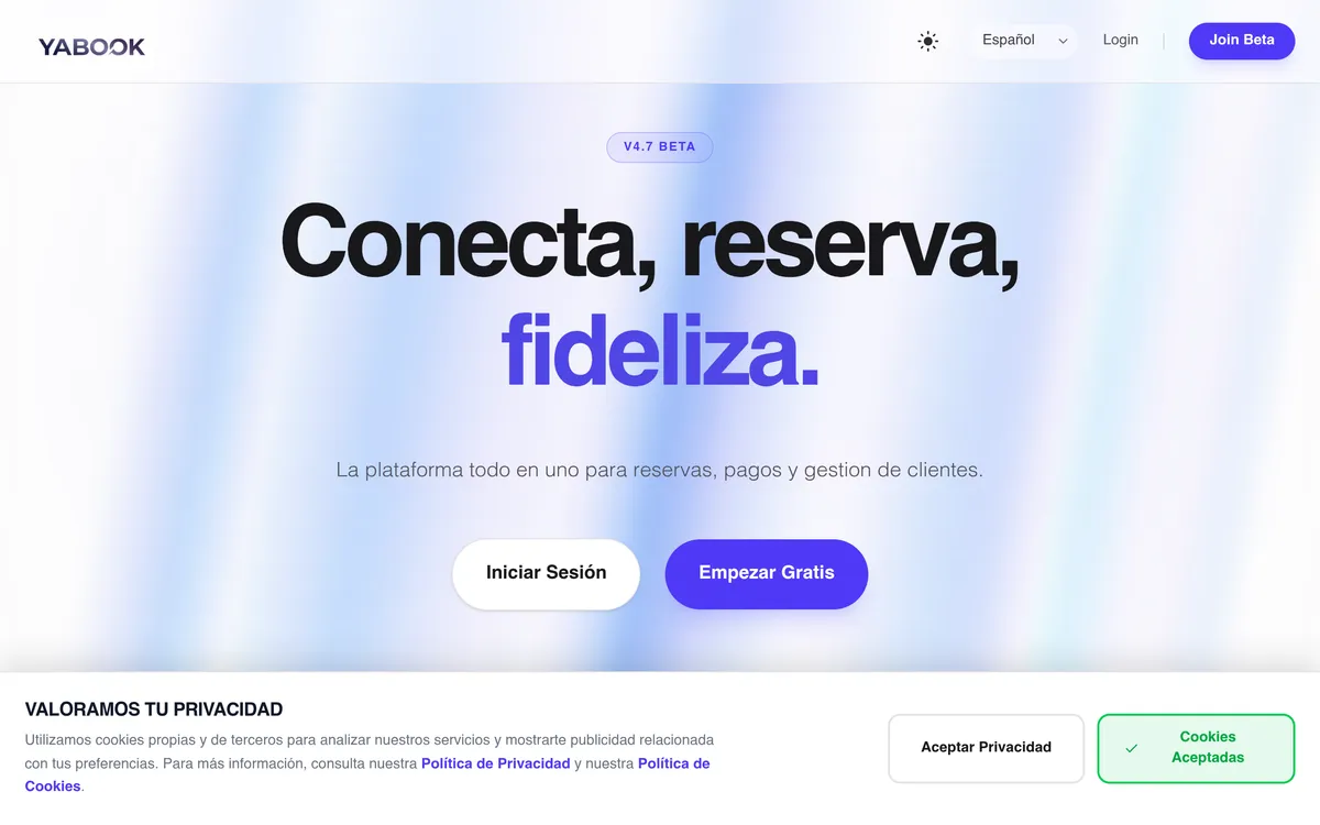 Web de alta conversión — yabook.app